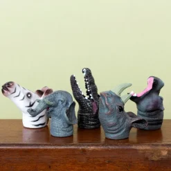 Rex London Animal finger puppets (set of 5) - Safari Hot