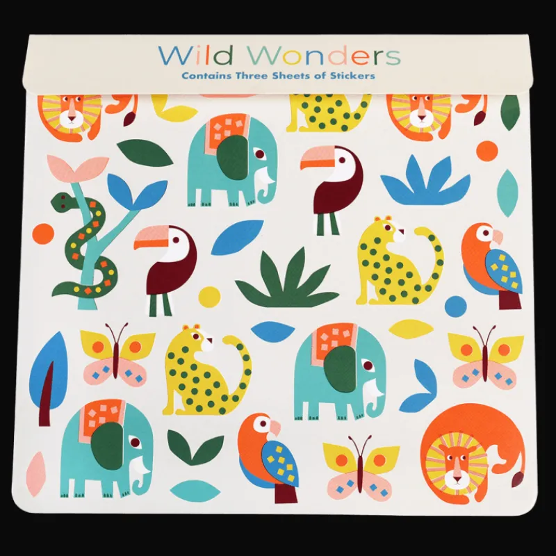 Rex London Animal stickers (3 sheets) - Wild Wonders Clearance