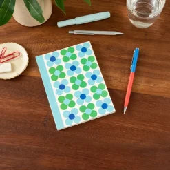 Rex London A6 notebook - Blue and green Daisy Online