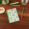Rex London A6 notebook - Pink and green Daisy New