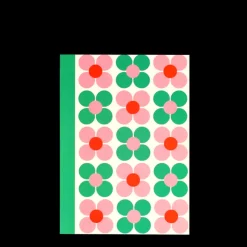 Rex London A6 notebook - Pink and green Daisy New