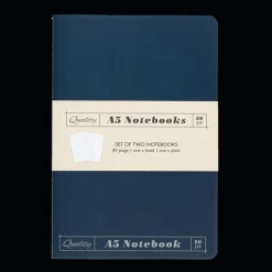 Rex London A5 notebooks (set of 2) - Orange & blue New