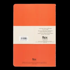 Rex London A5 notebooks (set of 2) - Orange & blue New