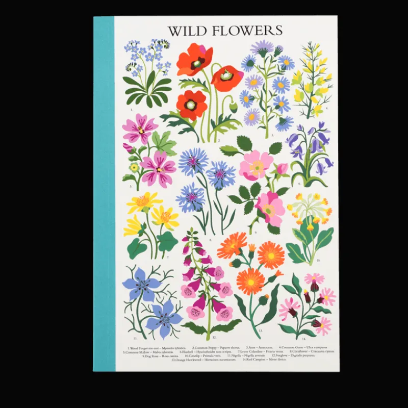 Rex London A5 notebook - Wild Flowers Best