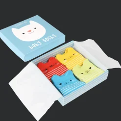 Rex London Baby socks (4 pairs) - Kitten Hot