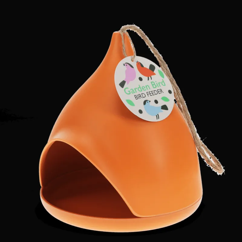 Rex London Bamboo fibre bird feeder - Orange Best