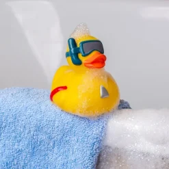 Rex London Bath toy - Duck with snorkel (yellow) New