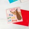 Rex London Birthday card - Dog and bones SIX Sale