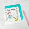 Rex London Birthday card - Girl with dog Discount