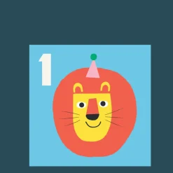 Rex London Birthday card - Lion ONE Hot