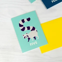 Rex London Birthday card - Racoon FIVE Fashion