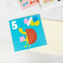 Rex London Birthday card - Tortoise FIVE Online