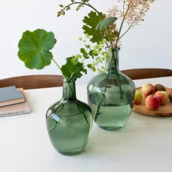 Rex London Bottle vase (25cm) - Green Clearance