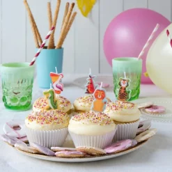 Rex London Cake candles (pack of 5) - Colourful Creatures Discount