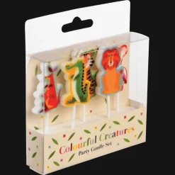 Rex London Cake candles (pack of 5) - Colourful Creatures Discount