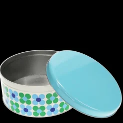 Rex London Cake storage tin - Blue and green Daisy Sale