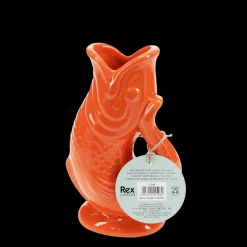 Rex London Ceramic fish vase - Orange Fashion
