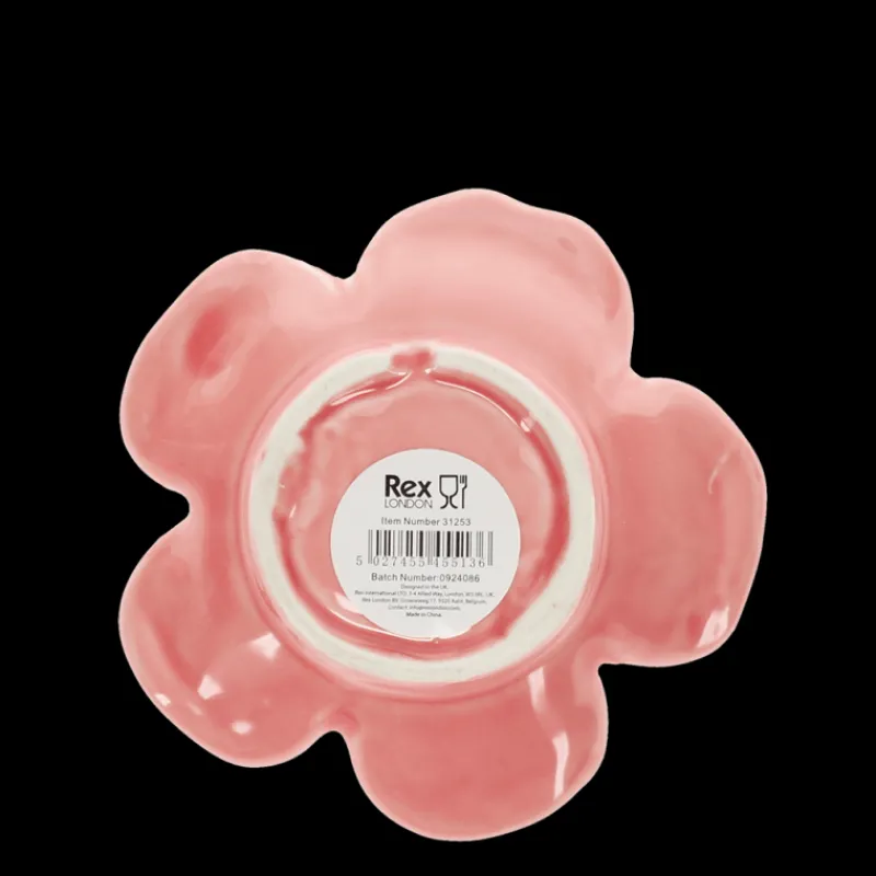 Rex London Ceramic flower dish 11cm - Pink Outlet