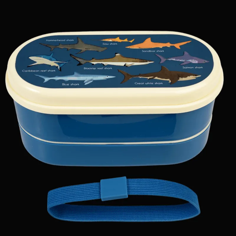 Rex London Children's bento box - Sharks Hot