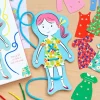 Rex London Children's cardboard stitching kit - Dress-up dolly Hot