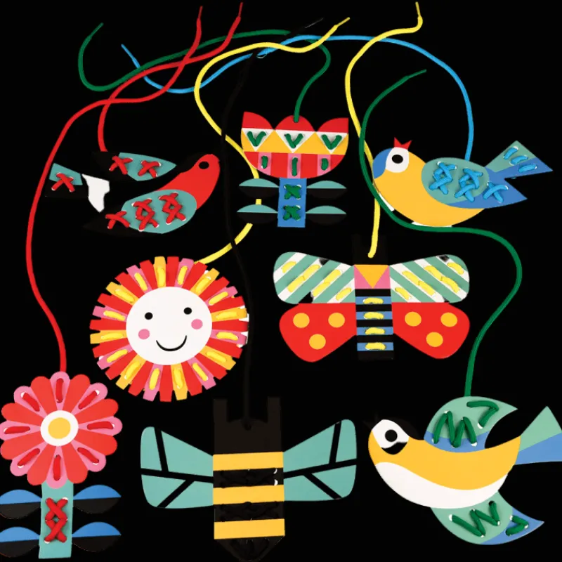 Rex London Children's cardboard stitching kit - Learn to stitch activity Fashion