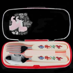 Rex London Children's cutlery set - Baby Dinos Sale