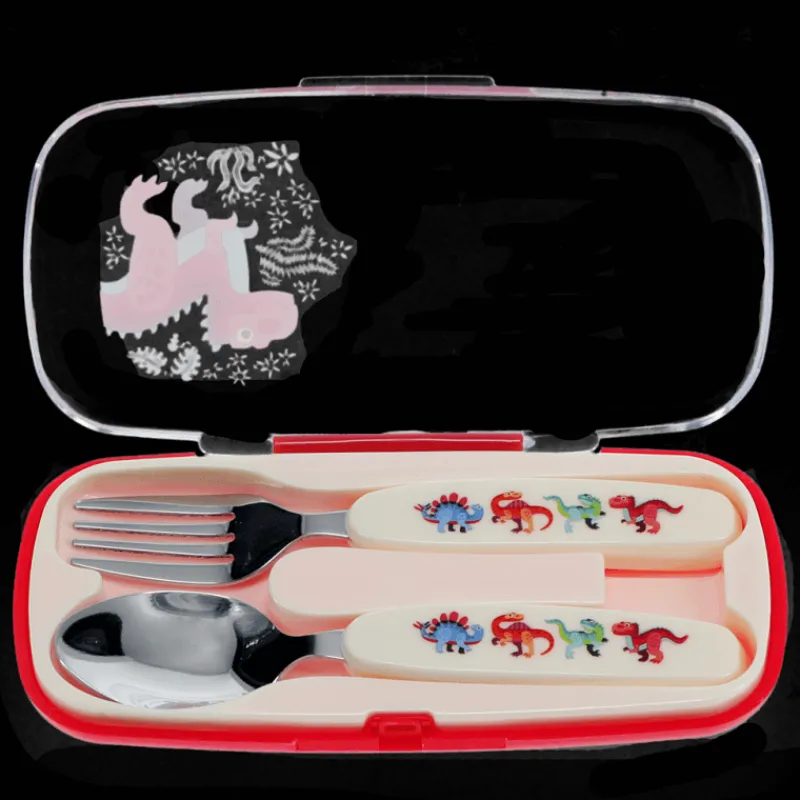 Rex London Children's cutlery set - Baby Dinos Sale