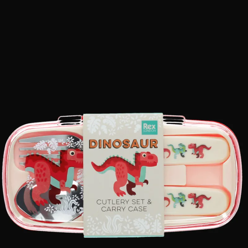 Rex London Children's cutlery set - Baby Dinos Sale