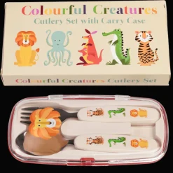 Rex London Children's cutlery set - Colourful Creatures Hot