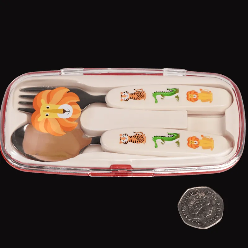 Rex London Children's cutlery set - Colourful Creatures Hot