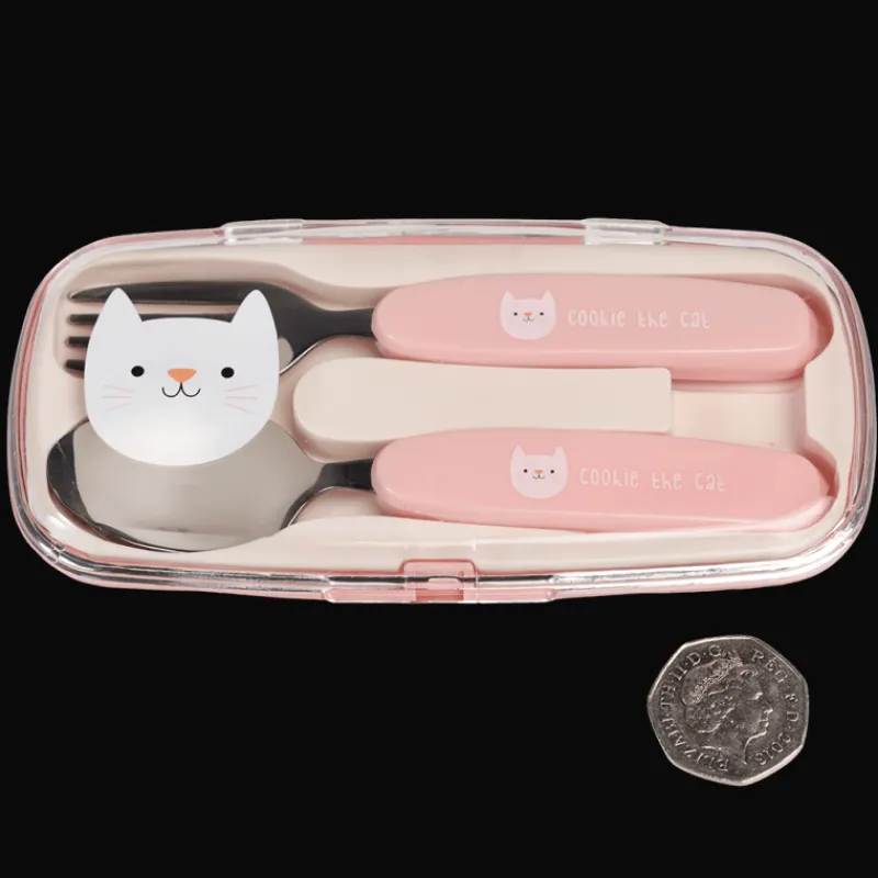 Rex London Children's cutlery set - Cookie the Cat Fashion