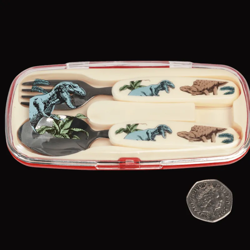 Rex London Children's cutlery set - Prehistoric Land New
