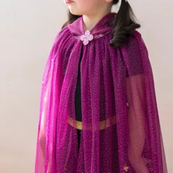 Rex London Children's glitter cape - Dark pink Hot