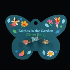 Rex London Children's glitter rings (set of 3) - Fairies in the Garden Best