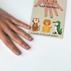 Rex London Children's nail stickers (pack of 25) - Colourful Creatures Outlet