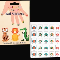 Rex London Children's nail stickers (pack of 25) - Colourful Creatures Outlet