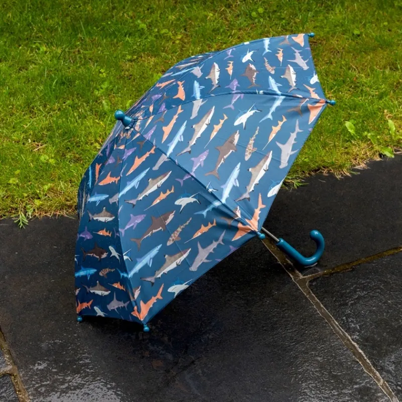 Rex London Children's push-up umbrella - Shark Discount
