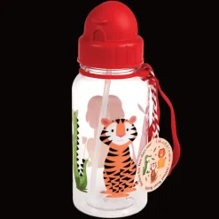 Rex London Children's water bottle with straw 500ml - Colourful Creatures Outlet
