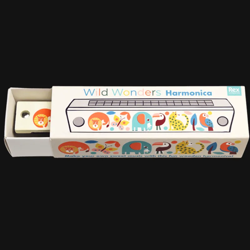 Rex London Children's wooden harmonica - Wild Wonders Best