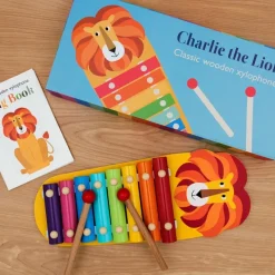 Rex London Children's xylophone with song book - Charlie the Lion New