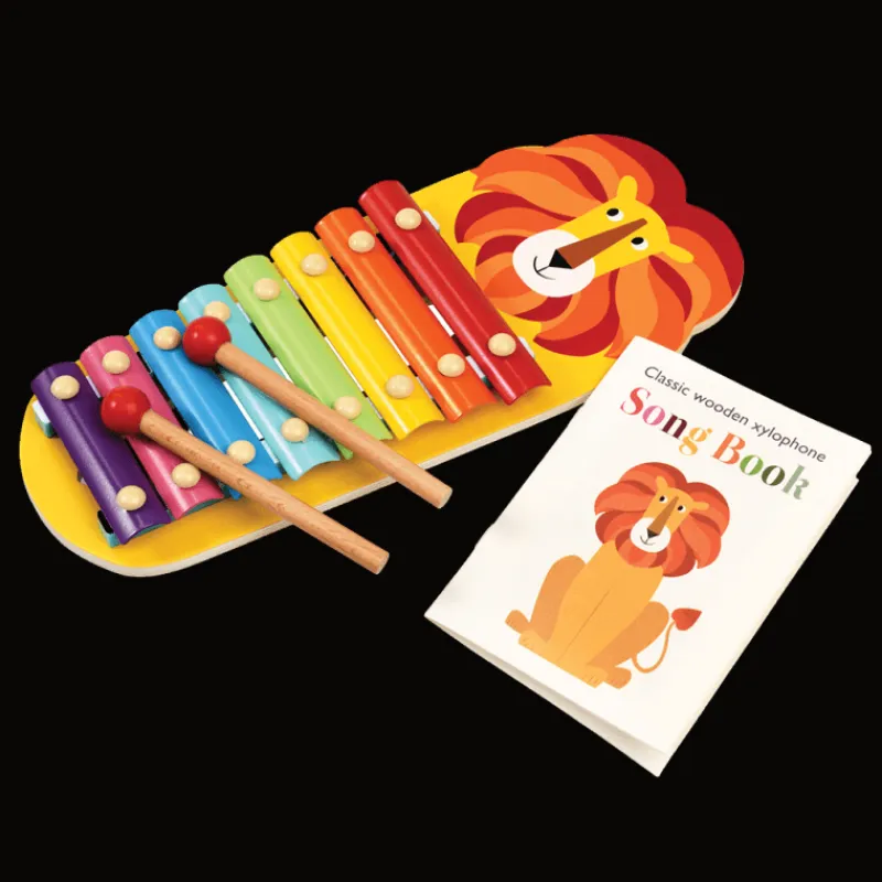 Rex London Children's xylophone with song book - Charlie the Lion New