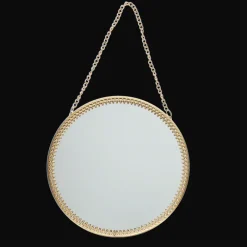 Rex London Circular hanging mirror (15.5cm) - Gold tone Discount