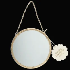 Rex London Circular hanging mirror (15.5cm) - Gold tone Discount