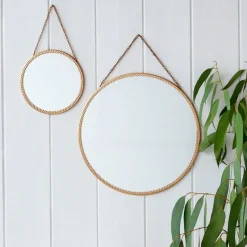 Rex London Circular hanging mirror (15.5cm) - Gold tone Discount