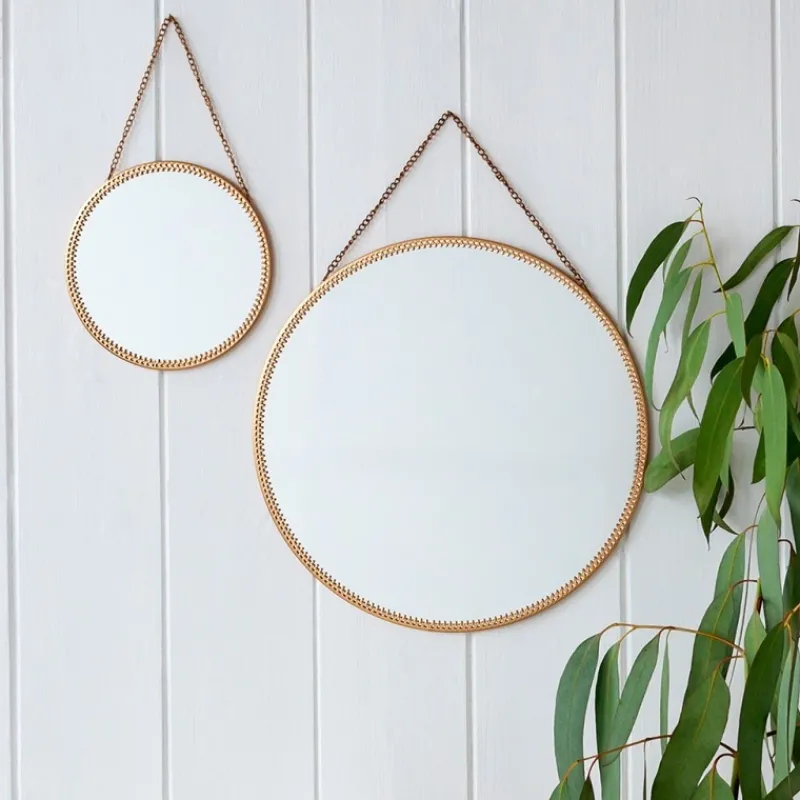 Rex London Circular hanging mirror (15.5cm) - Gold tone Discount