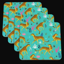 Rex London Coasters (set of 4) - Cheetah Best