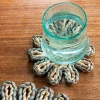 Rex London Corn husk coaster - Grey New