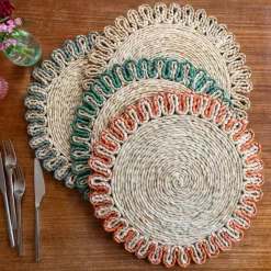 Rex London Corn husk placemat - Blue Best