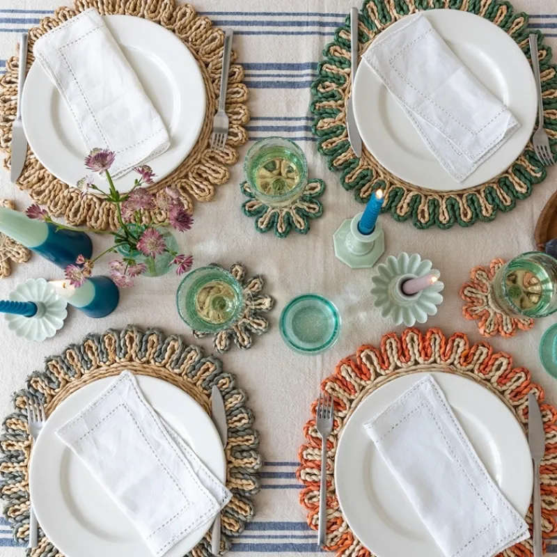 Rex London Corn husk placemat - Blue Best