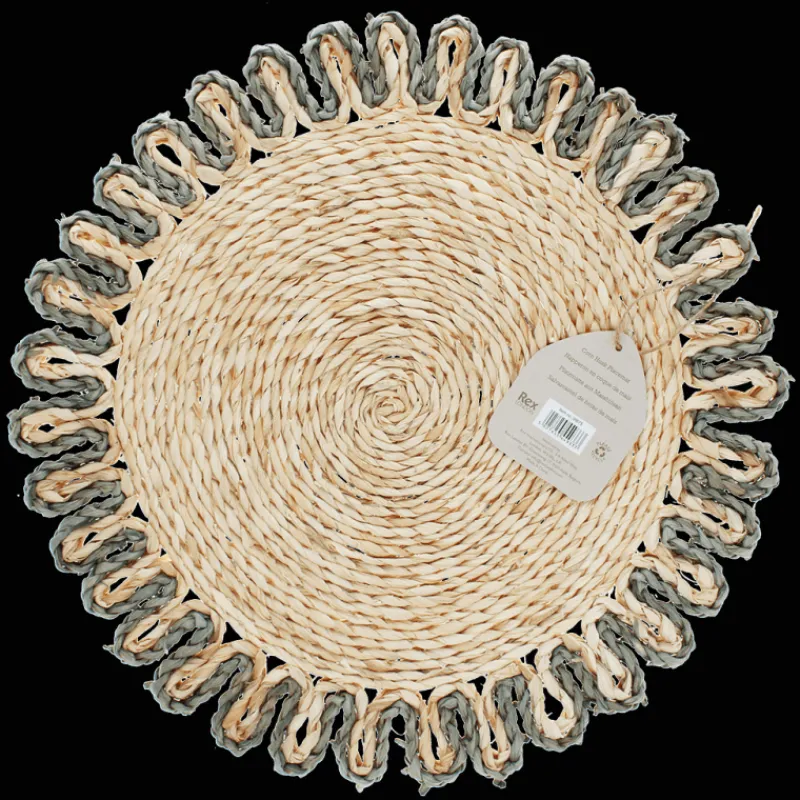Rex London Corn husk placemat - Grey Online